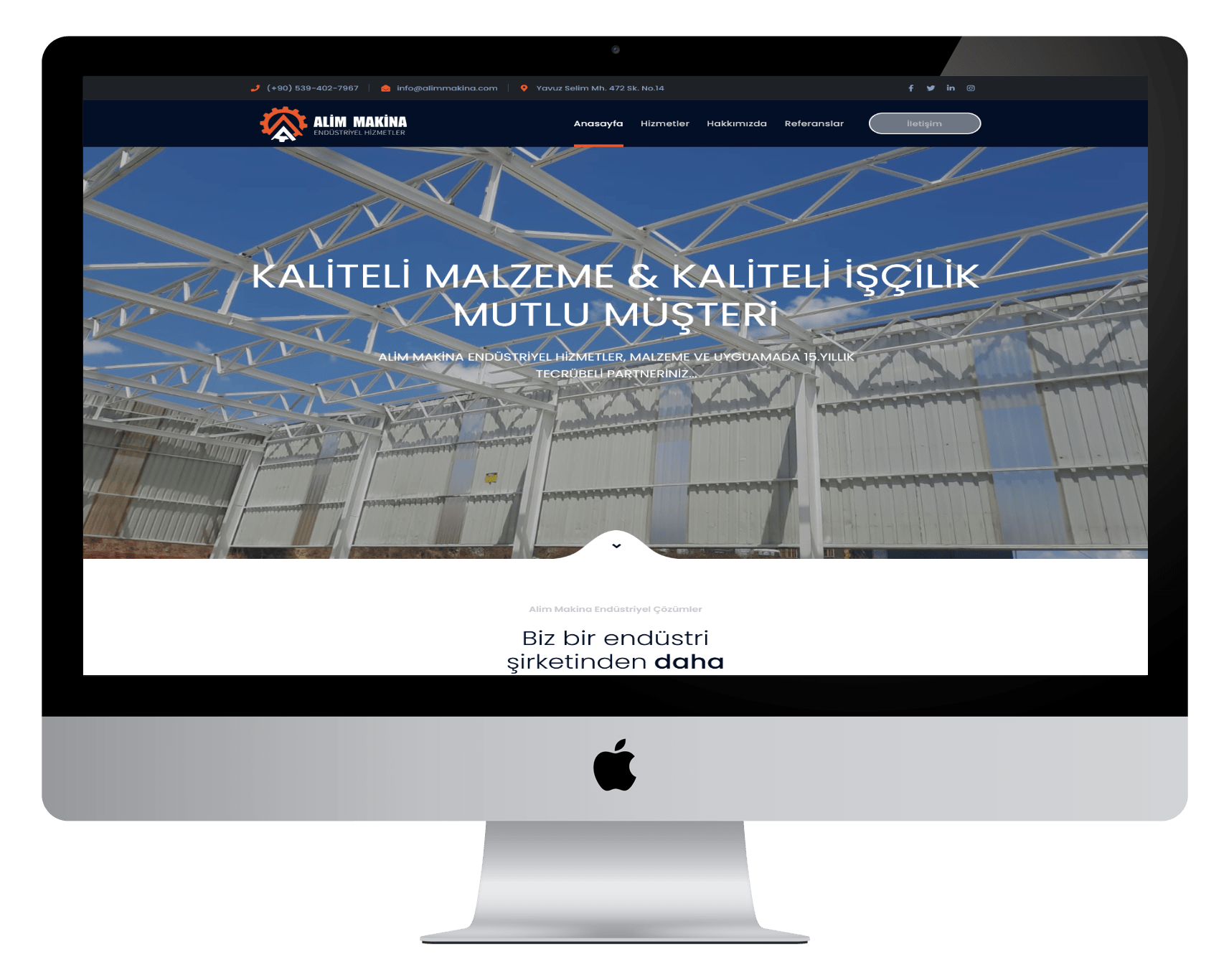 Alım Makina Kurumsal Web Sitesi