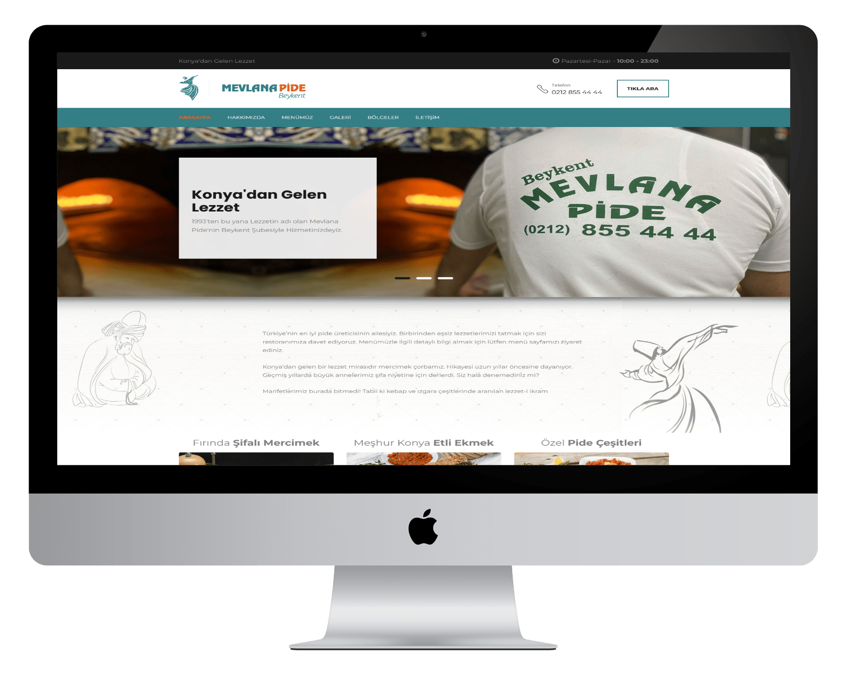 Beykent Mevlana Pide Restoran Web Sitesi